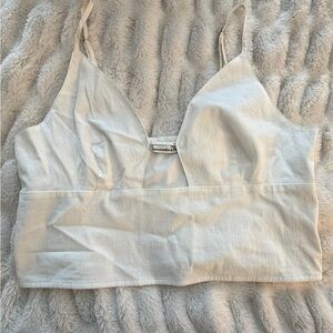 Abercrombie & Fitch white Strappy Top
